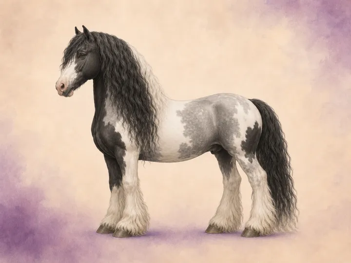 Croisement du Pure Race Espagnole (PRE) avec le Irish Cob