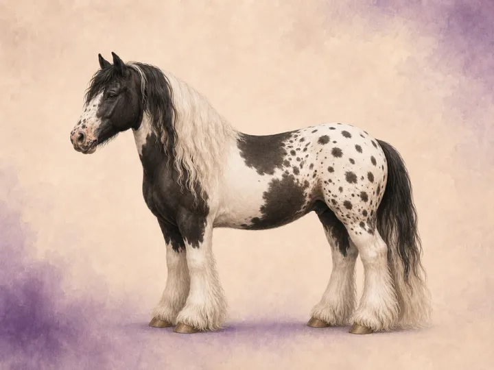 Croisement du Appaloosa avec le Irish Cob