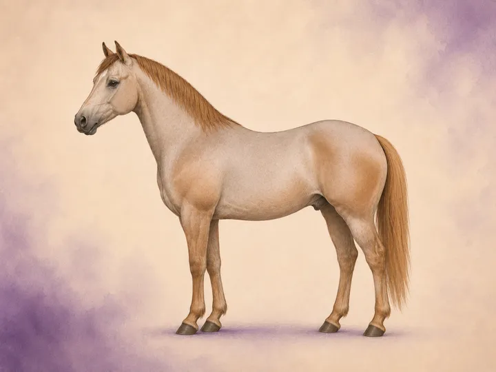 Cross of the American Quarter Horse with the Arabian