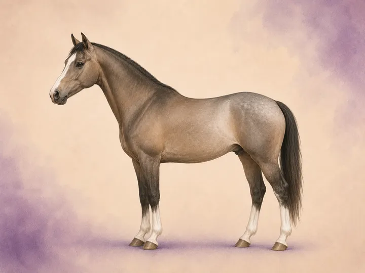 Cross of the Irish Sport Horse with the Arabian