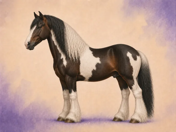 Croisement du KWPN avec le Irish Cob