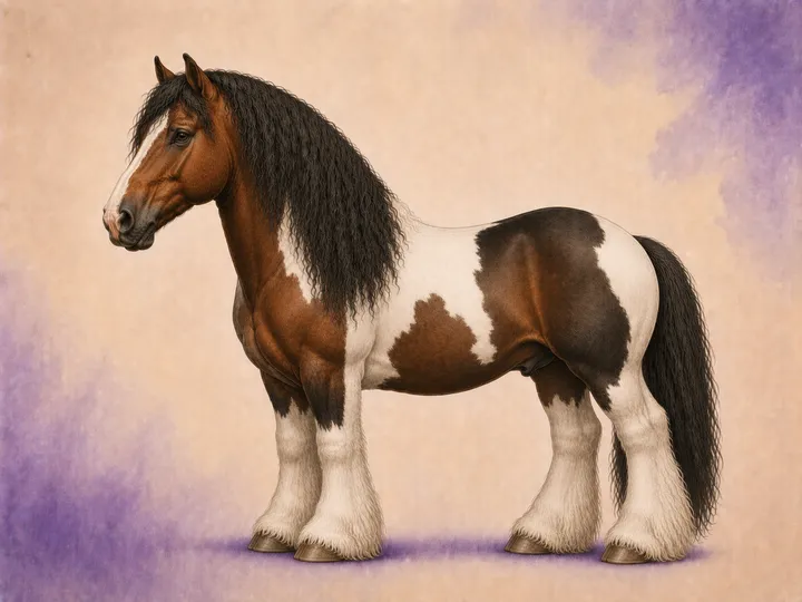 Kruising van de Lusitano met de Tinker (Irish Cob)