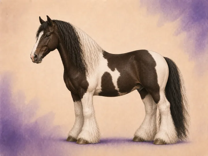 Croisement du Oldenbourg avec le Irish Cob