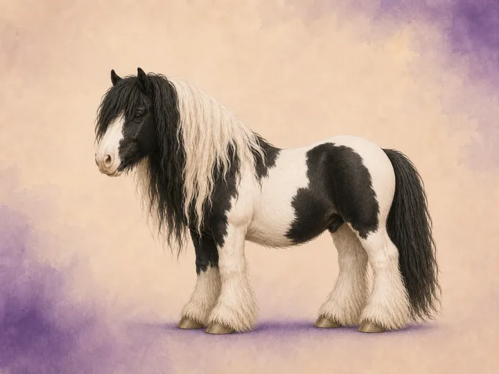 Croisement du Poney Shetland avec le Irish Cob