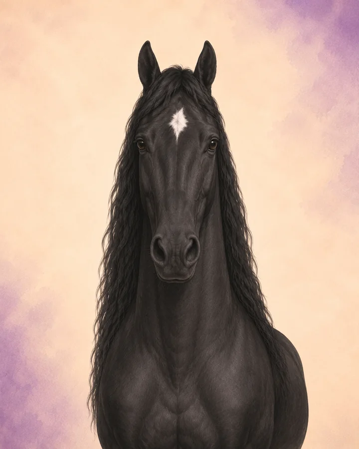 Front-facing portrait of the Tennessee Walking Horse, showing the breed's characteristic head and neck.