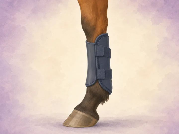 Protege-tendons: Les protege-tendons protegent les tendons flechisseurs a l'arriere des membres anterieurs.
